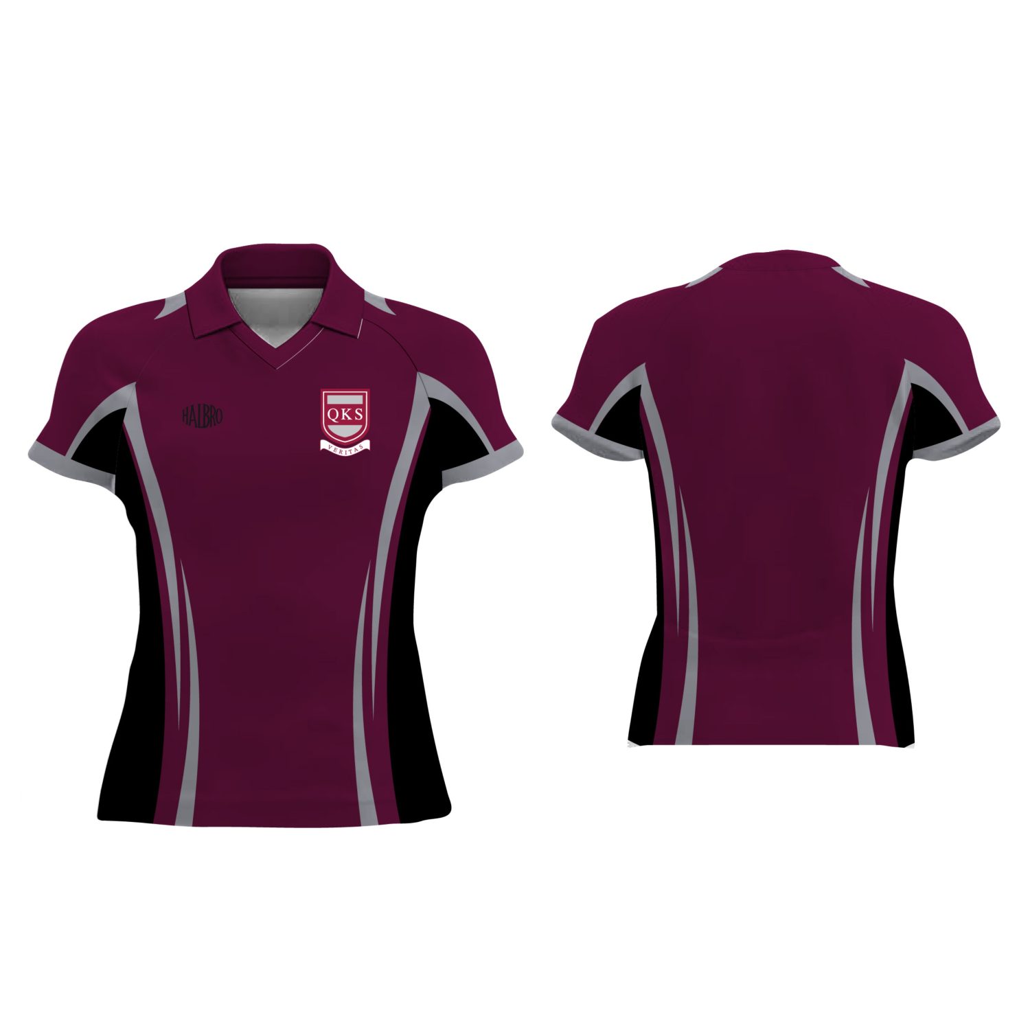 The Queen Katherine School Girls Fit Games Top (Compulsory Garment)